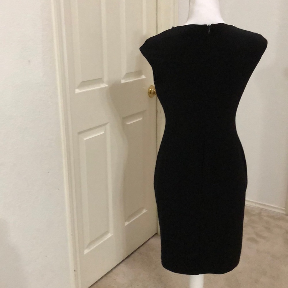 Lauren Ralph Lauren Petite Embellished Crew-Neck Dress - Picture 3 of 6